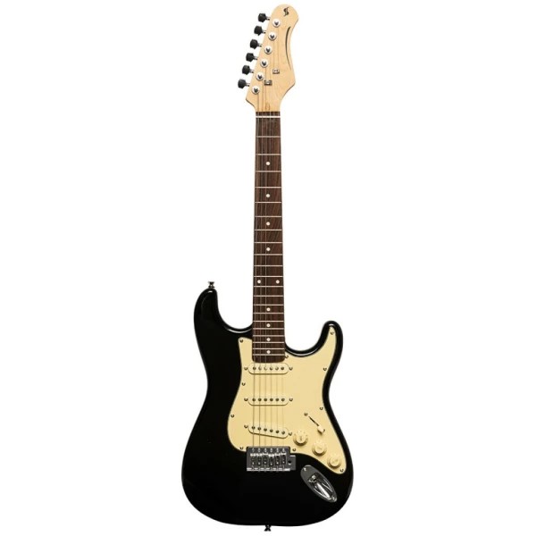 גיטרה חשמלית STD בגודל 3/4 צבע שחור Stagg