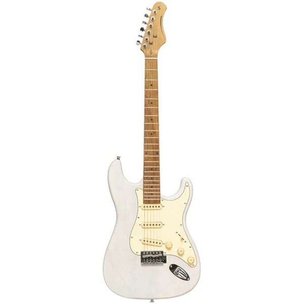 גיטרה חשמלית SES-55 צבע לבן Stagg