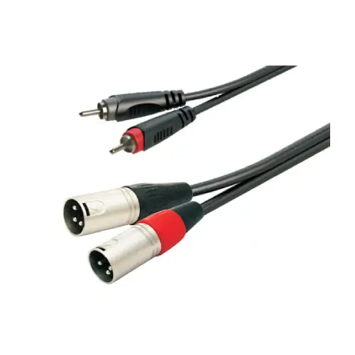 כבל 2RCA ל2XLR באורך 3 מ' מבית Roxtone