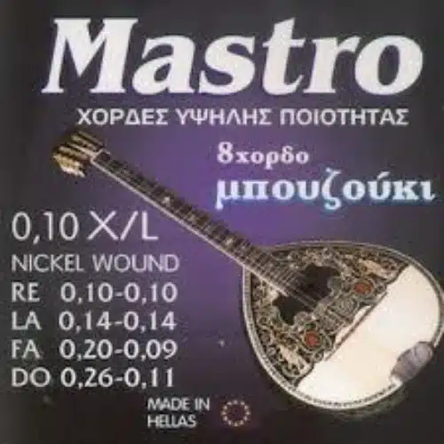 סט מיתרים 010 לבוזוקי מבית Mastro