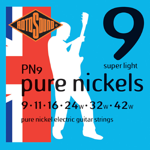 סט מיתרים 0.9 לחשמלית ROTOSOUND PURE NICKEL
