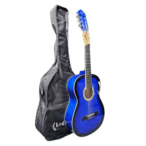 גיטרה קלאסית בצבע כחול עם תיק מבית LEGRAND
