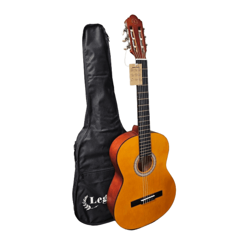 גיטרה קלאסית 4\3 בצבע טבעי עם תיק מבית LEGRAND
